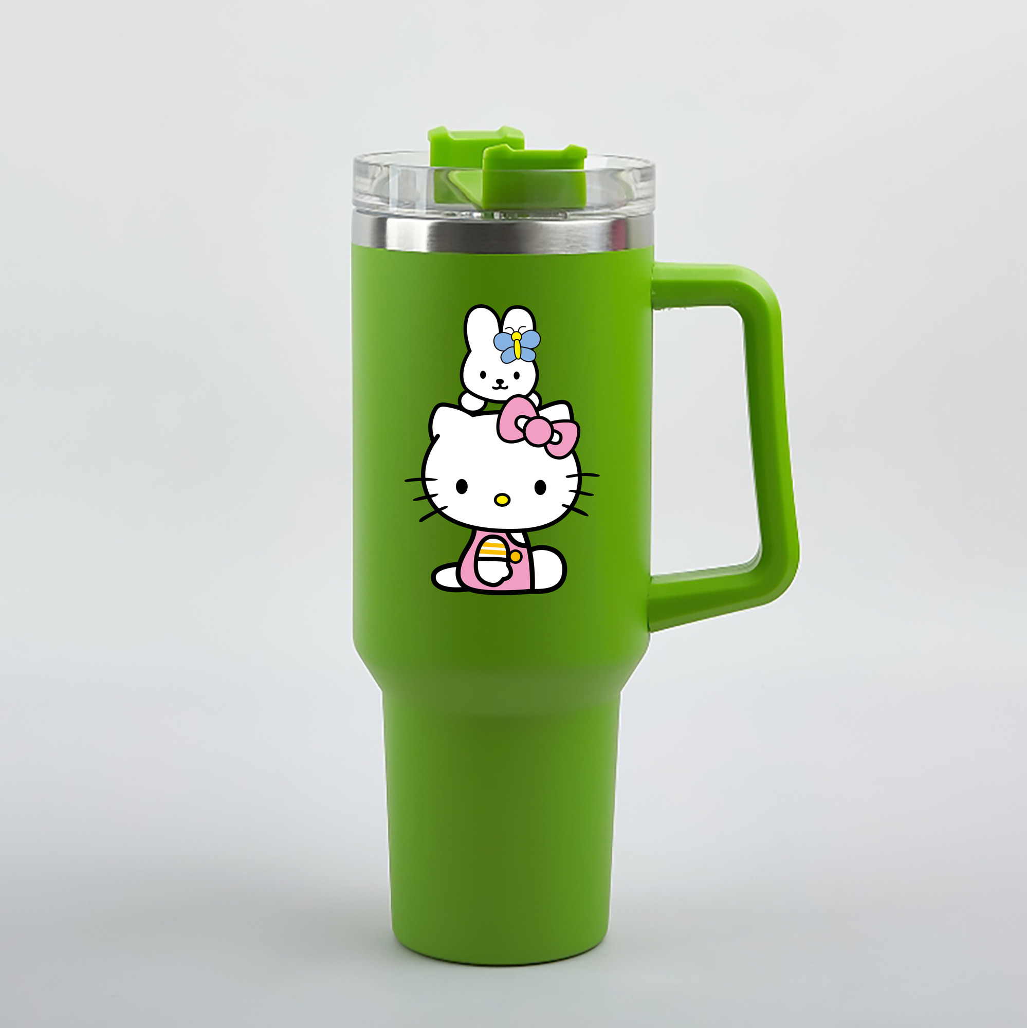 （画像用） Hello Kitty ハローキティ 1200mL車用タンブラー（カラープリント）